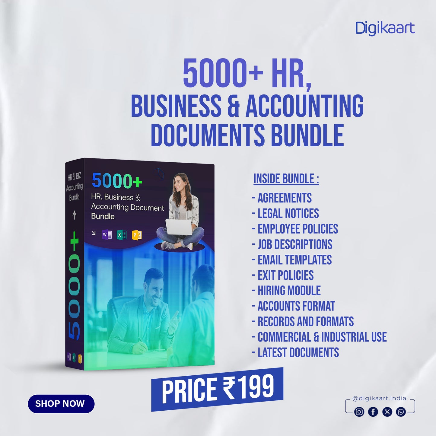 5,000+ HR, Business & Accounting Documents Bundle