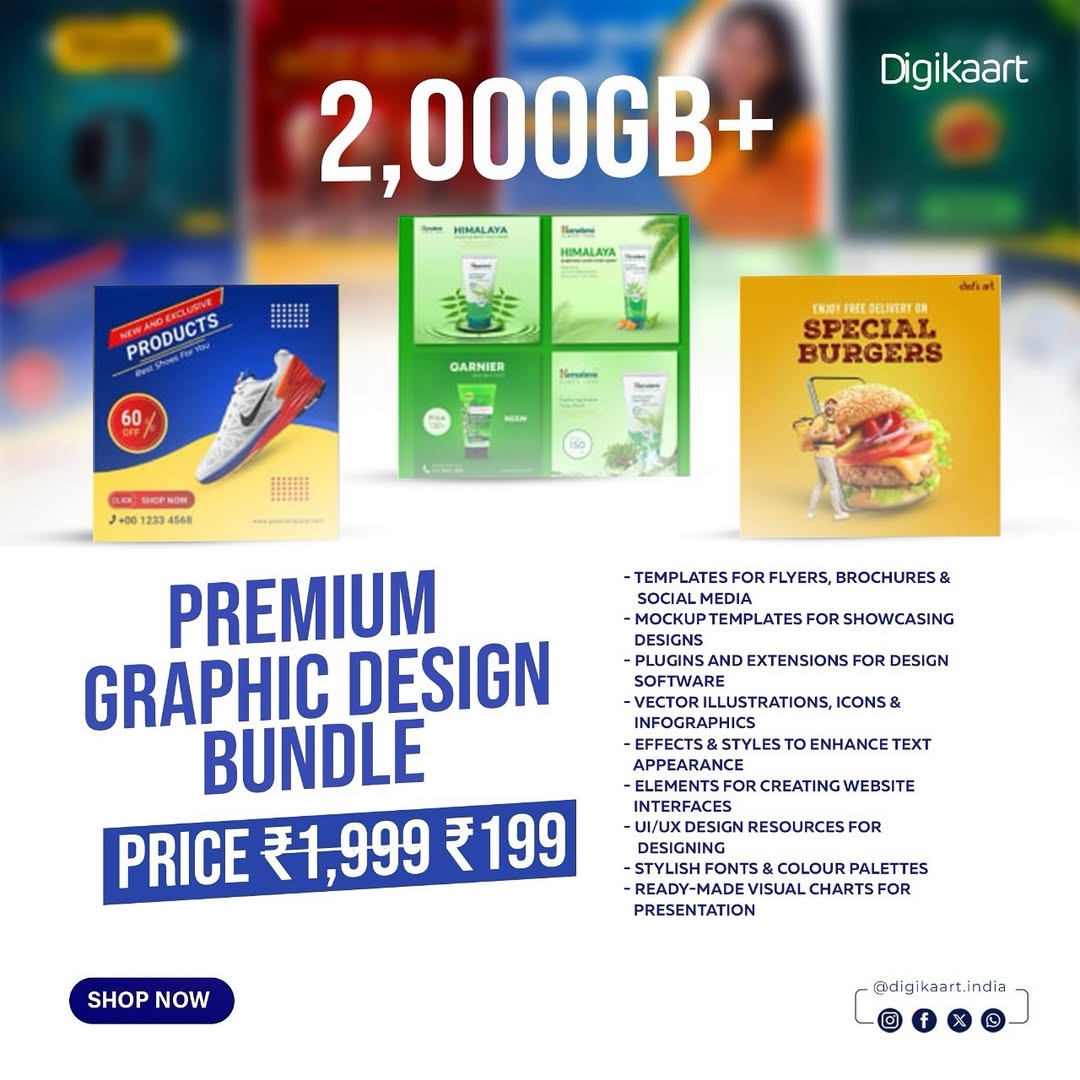 2,000GB+ Premium Graphic Design Bundle